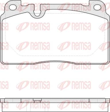 Remsa 1527.00 - Fren balata seti, diskli fren parts5.com