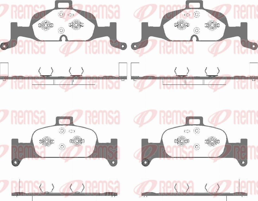 Remsa 1691.10 - Set placute frana,frana disc parts5.com