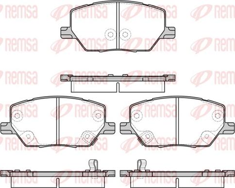 Remsa 1640.02 - Brake Pad Set, disc brake parts5.com