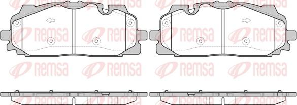 Remsa 1667.00 - Juego de pastillas de freno parts5.com