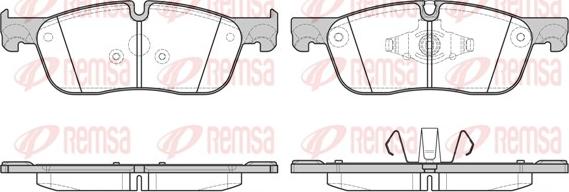 Remsa 1633.00 - Komplet pločica, disk-kočnica parts5.com