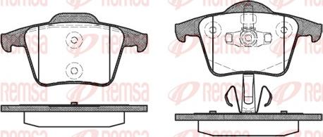 Remsa 1044.00 - Fékbetétkészlet, tárcsafék parts5.com