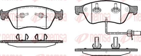 Remsa 1056.02 - Set placute frana,frana disc parts5.com