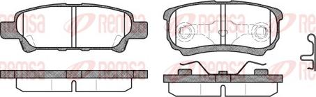 Remsa 1051.02 - Komplet pločica, disk-kočnica parts5.com