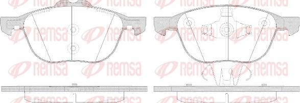 Remsa 1082.50 - Piduriklotsi komplekt,ketaspidur parts5.com