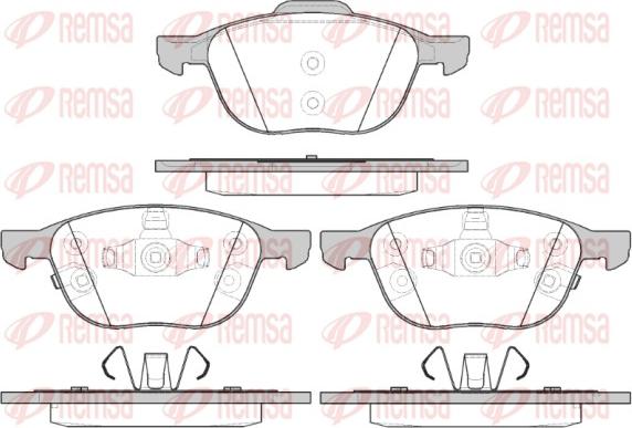 Remsa 1082.12 - Fékbetétkészlet, tárcsafék parts5.com