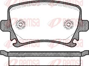 Remsa 1031.00 - Комплект спирачно феродо, дискови спирачки parts5.com