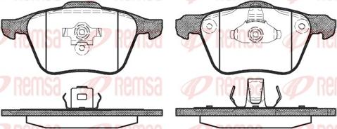 Remsa 1070.00 - Piduriklotsi komplekt,ketaspidur parts5.com