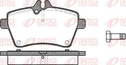 Remsa 1144.00 - Sada brzdových platničiek kotúčovej brzdy parts5.com