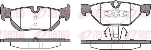 Remsa 1145.00 - Set placute frana,frana disc parts5.com