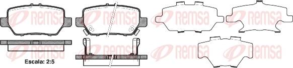 Remsa 1168.02 - Σετ τακάκια, δισκόφρενα parts5.com