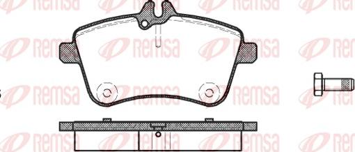 Remsa 1130.00 - Komplet pločica, disk-kočnica parts5.com