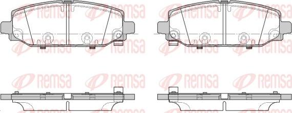 Remsa 1844.02 - Juego de pastillas de freno parts5.com