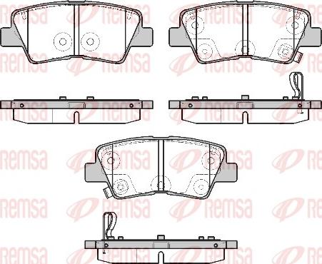 Remsa 1807.02 - Juego de pastillas de freno parts5.com