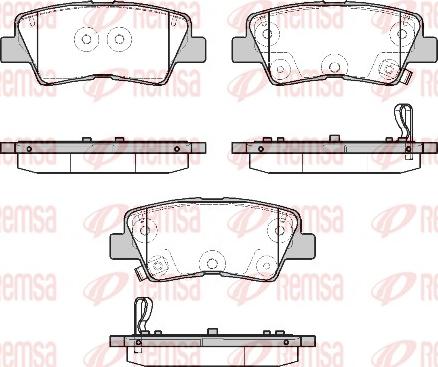 Remsa 1807.12 - Juego de pastillas de freno parts5.com