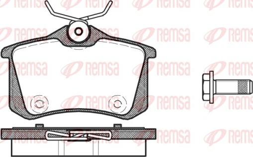 Remsa 1391.00 - Σετ τακάκια, δισκόφρενα parts5.com