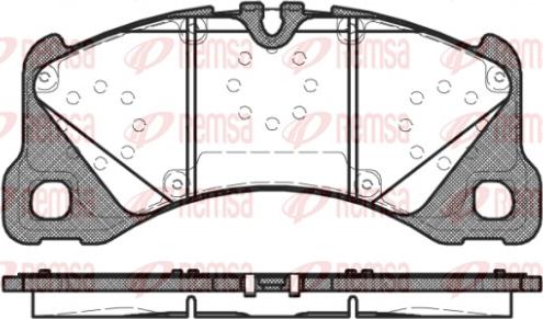 Remsa 1345.40 - Brake Pad Set, disc brake parts5.com