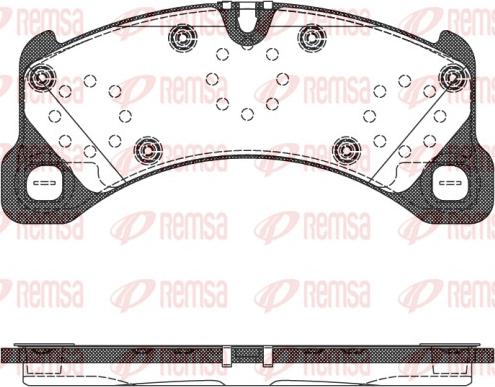 Remsa 1345.50 - Brake Pad Set, disc brake parts5.com