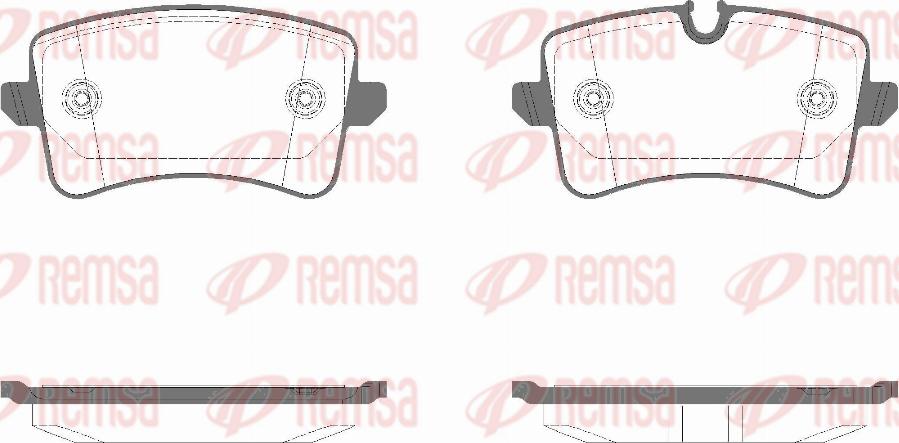 Remsa 1343.14 - Fékbetétkészlet, tárcsafék parts5.com