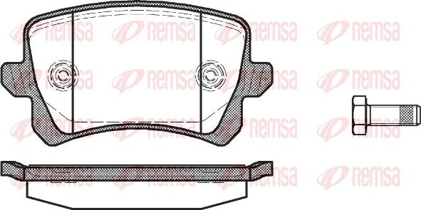 Remsa 1342.00 - Σετ τακάκια, δισκόφρενα parts5.com