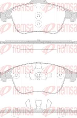 Remsa 1350.30 - Piduriklotsi komplekt,ketaspidur parts5.com