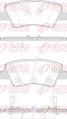 Remsa 1362.42 - Juego de pastillas de freno parts5.com