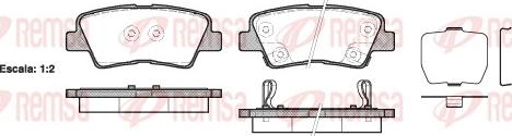 Remsa 1362.02 - Комплект спирачно феродо, дискови спирачки parts5.com