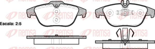 Remsa 1305.00 - Brake Pad Set, disc brake parts5.com