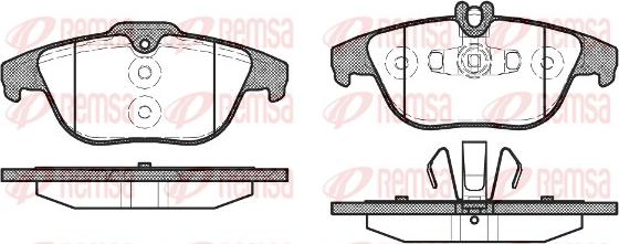 Remsa 1305.20 - Brake Pad Set, disc brake parts5.com