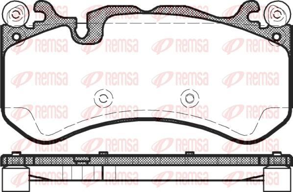 Remsa 1300.00 - Комплект спирачно феродо, дискови спирачки parts5.com