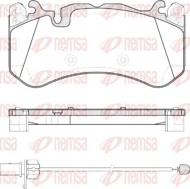 Remsa 1300.30 - Set placute frana,frana disc parts5.com