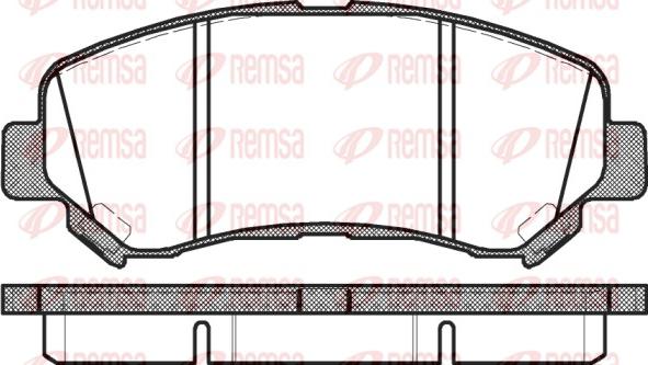 Remsa 1318.00 - Fékbetétkészlet, tárcsafék parts5.com