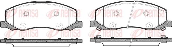 Remsa 1386.02 - Juego de pastillas de freno parts5.com