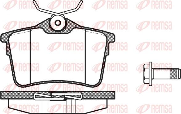 Remsa 1382.00 - Brake Pad Set, disc brake parts5.com