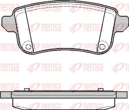 Remsa 1387.10 - Комплект спирачно феродо, дискови спирачки parts5.com