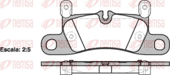 Remsa 1379.20 - Brake Pad Set, disc brake parts5.com