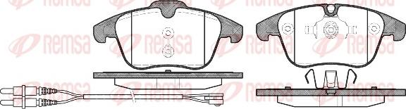 Remsa 1249.01 - Brake Pad Set, disc brake parts5.com