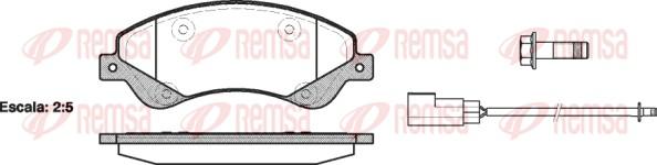 Remsa 1251.02 - Set placute frana,frana disc parts5.com