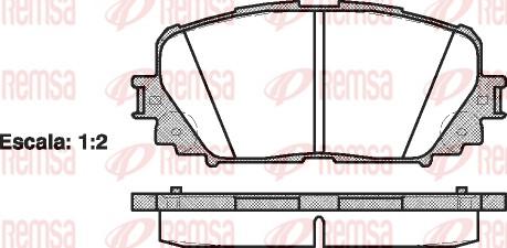 Remsa 1258.00 - Set placute frana,frana disc parts5.com