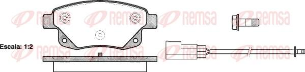 Remsa 1252.02 - Set placute frana,frana disc parts5.com