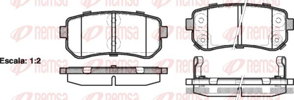 Remsa 1209.02 - Juego de pastillas de freno parts5.com