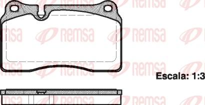 Remsa 1200.00 - Brake Pad Set, disc brake parts5.com