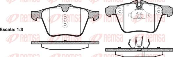 Remsa 1217.00 - Komplet zavornih oblog, ploscne (kolutne) zavore parts5.com