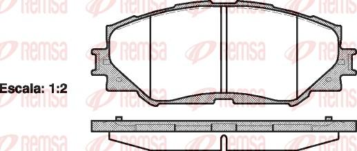 Remsa 1232.00 - Kit de plaquettes de frein, frein à disque parts5.com