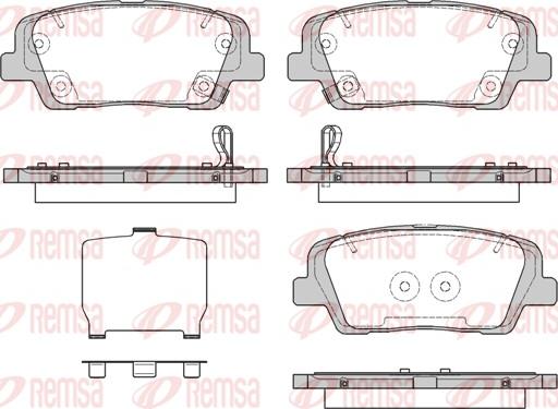 Remsa 1274.09 - Set placute frana,frana disc parts5.com