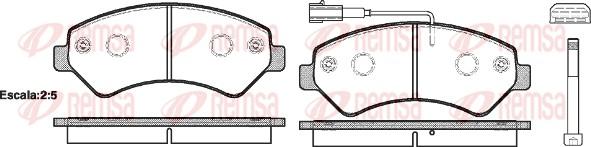 Remsa 1275.01 - Set placute frana,frana disc parts5.com