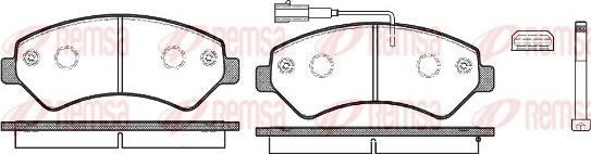 Remsa 1275.12 - Set placute frana,frana disc parts5.com