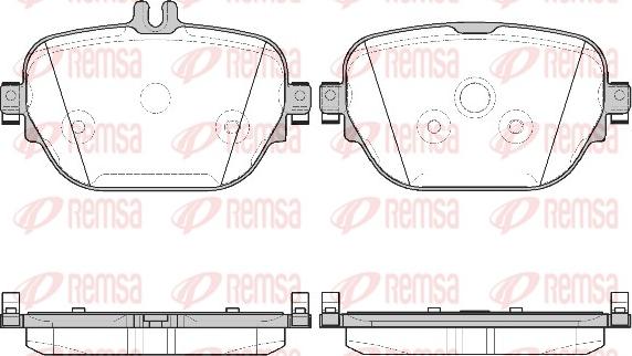 Remsa 1725.08 - Brake Pad Set, disc brake parts5.com