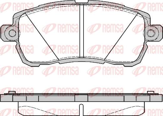 Remsa 1728.00 - Brake Pad Set, disc brake parts5.com