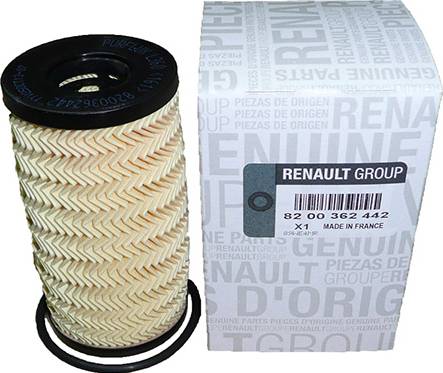 RENAULT 82 00 362 442 - Õlifilter parts5.com